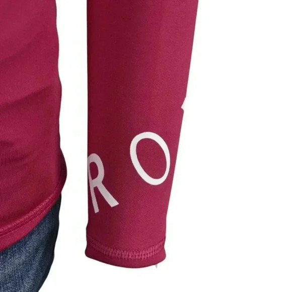 Roxy Whole Hearted Long Sleeve Rash Guard Pink  Junior Size 10 - Picture 4 of 10